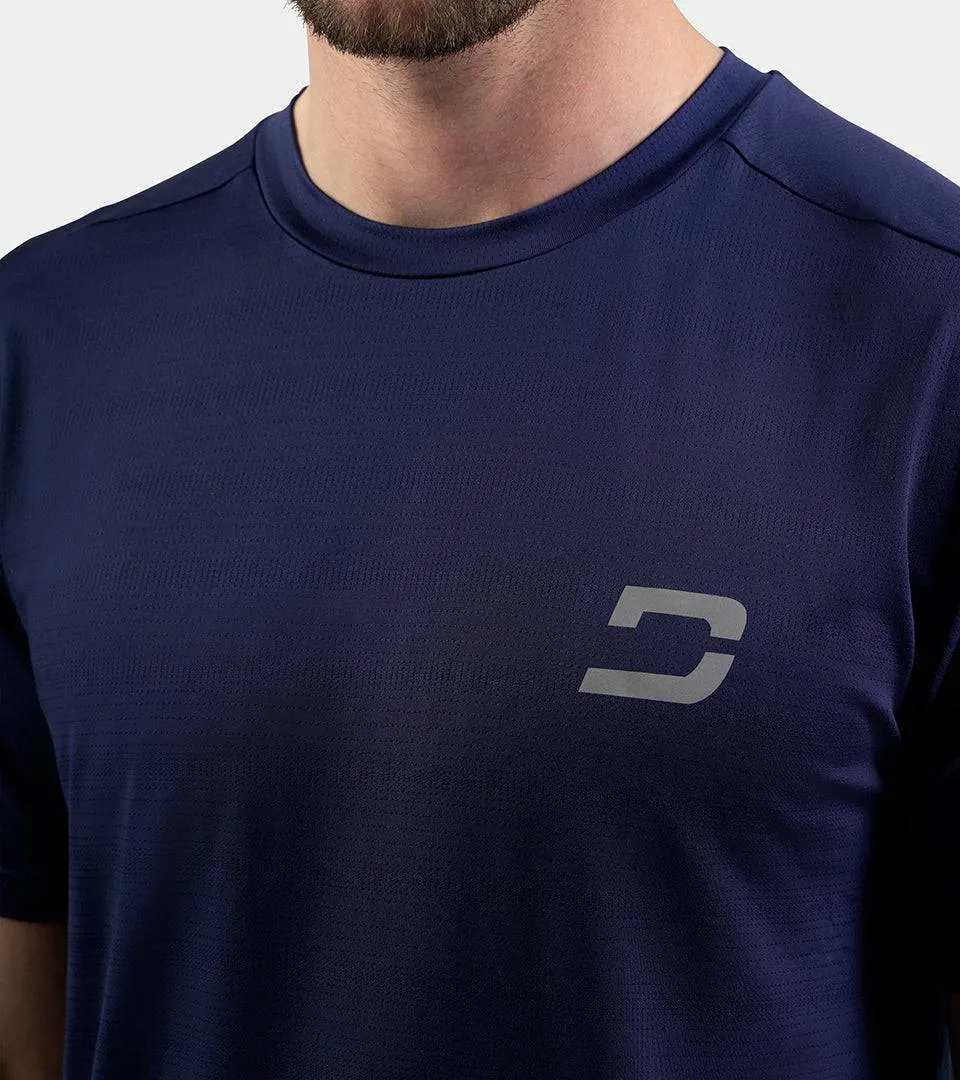 MEN'S PERFORATED SPORTS T-SHIRT - NAVY