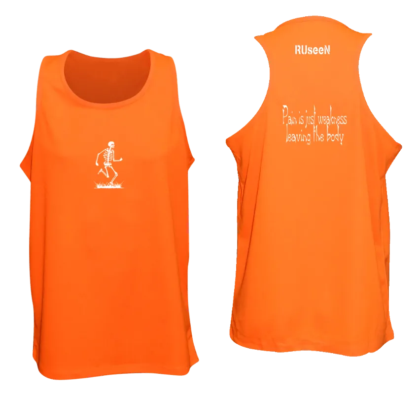 Men's Reflective Tank Top - Pain is Weakness