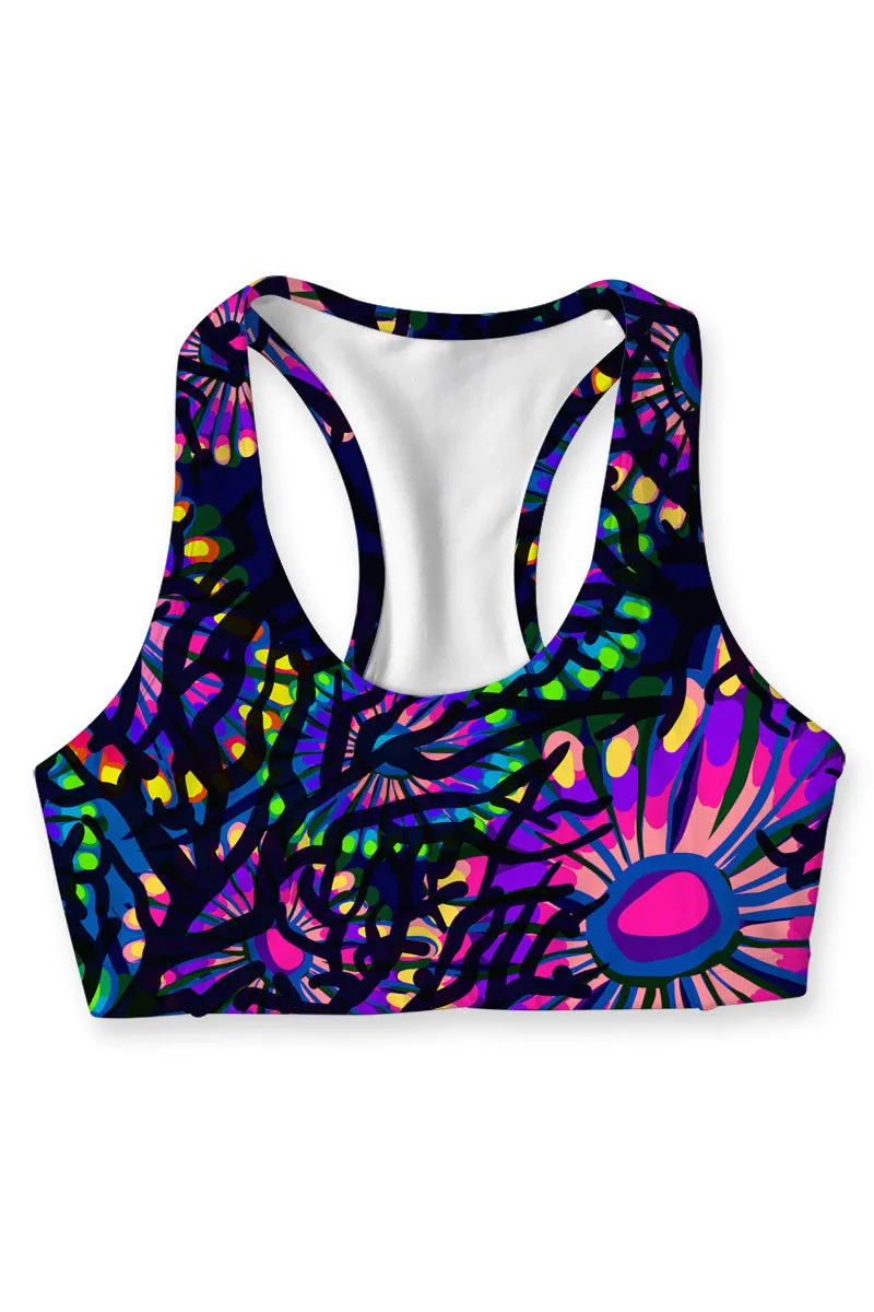 Midnight Glow Stella Seamless Racerback Sport Bra - Women