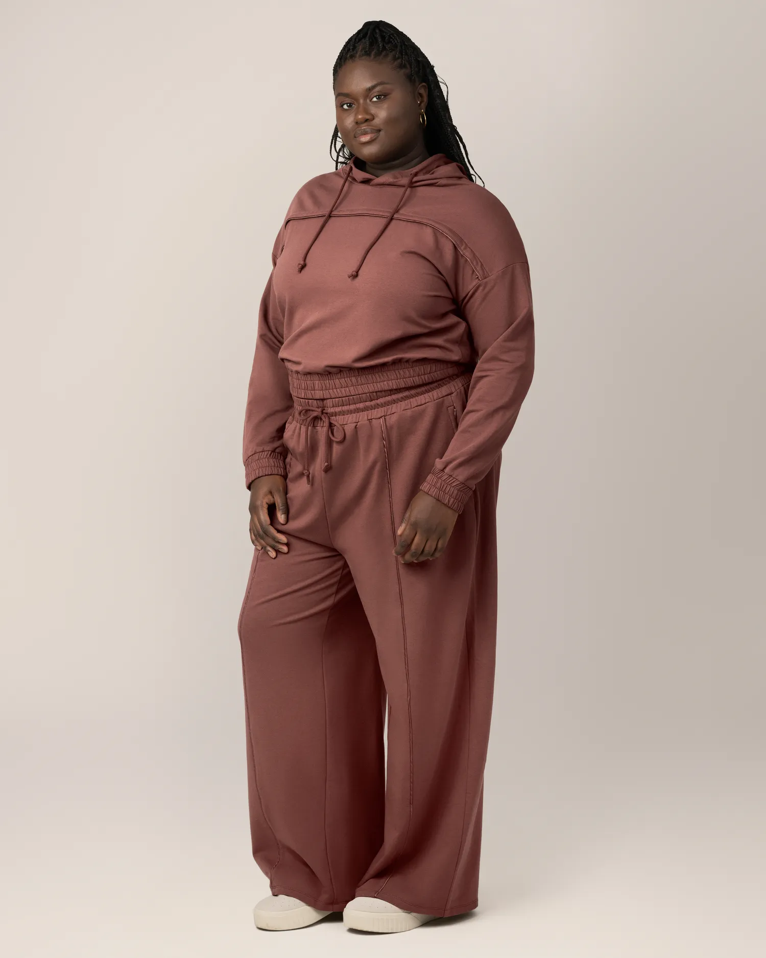 Mila High-Waisted Wide Leg Pant | Redwood