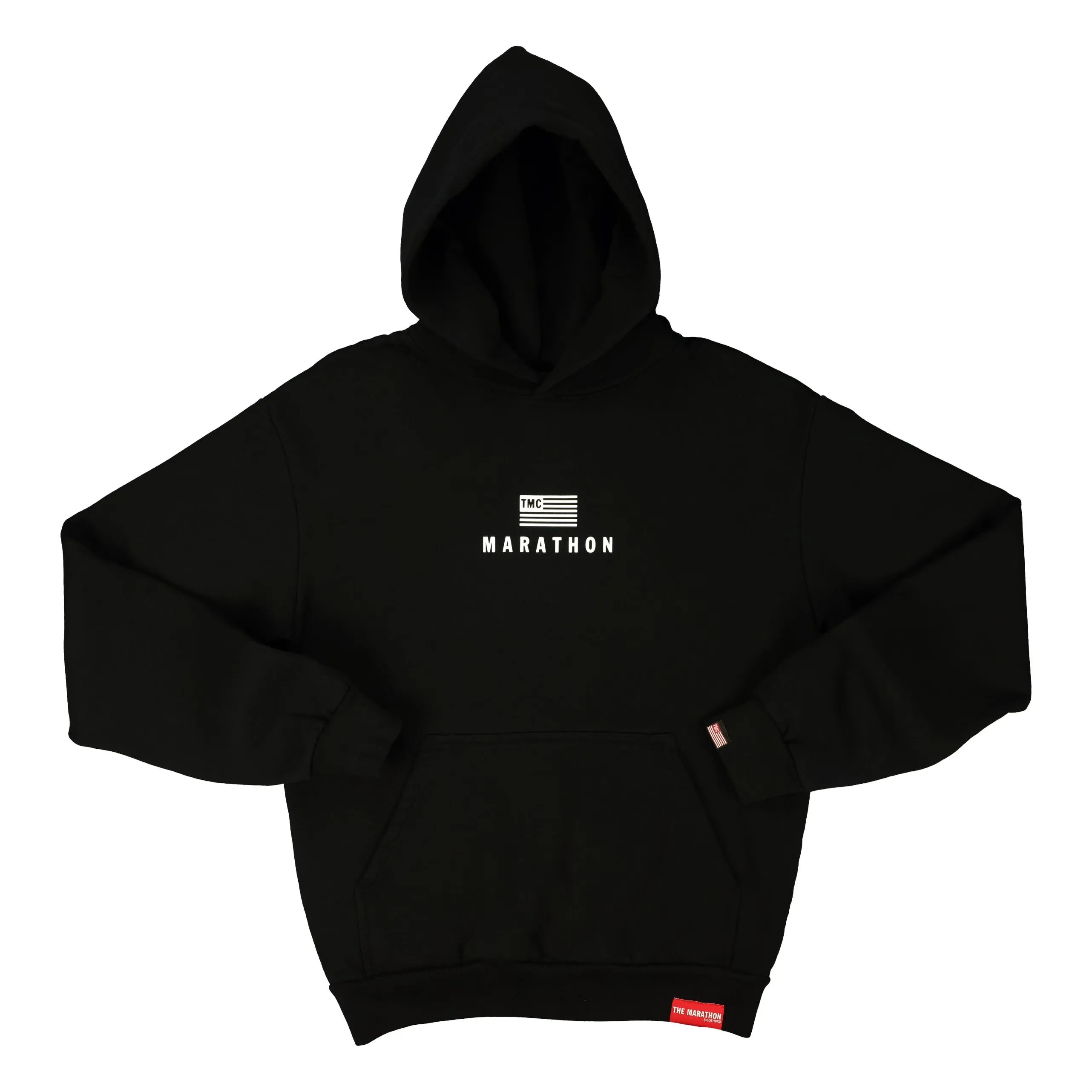 Modern Stack Hoodie - Black/White