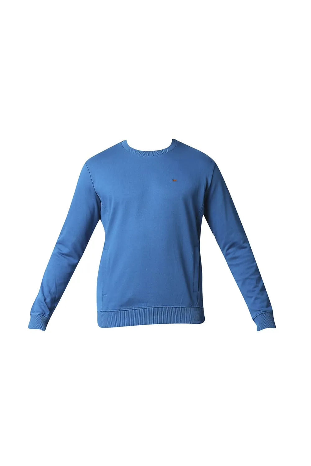 Muscle Fit Non Brushed Fleece Pullover Sweater