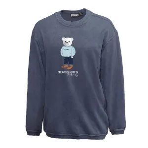 Navy Sandwash Bear Crewneck