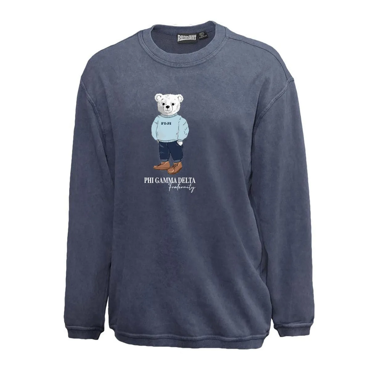 Navy Sandwash Bear Crewneck