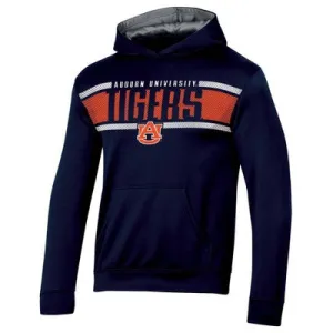 New - NCAA AuburnTigers Boys' Poly Hooded Sweatshirt - S: Kids Size 6, Lightweight, Long Sleeve, Multicolor