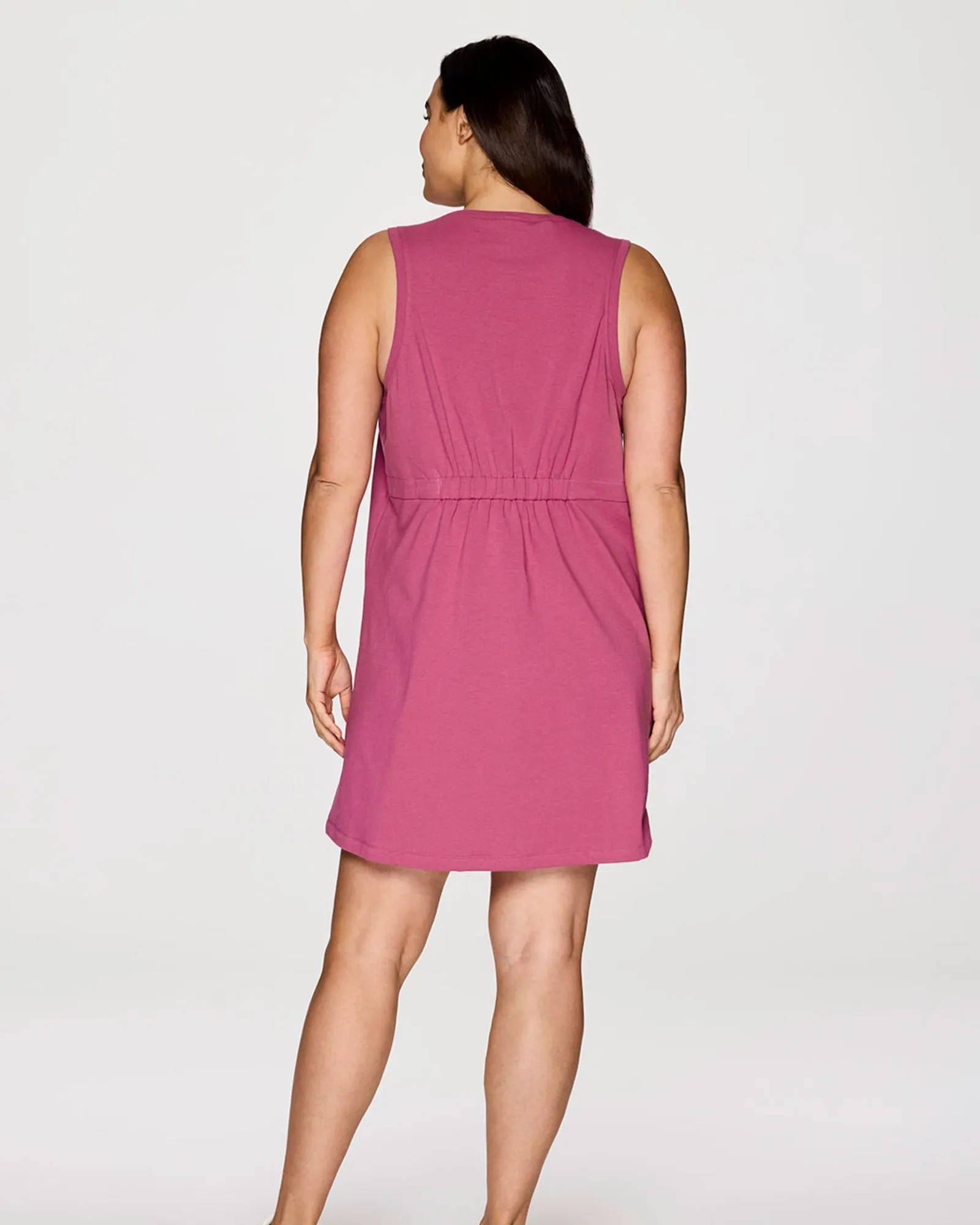 Plus Seaside French Terry Dress | Berry