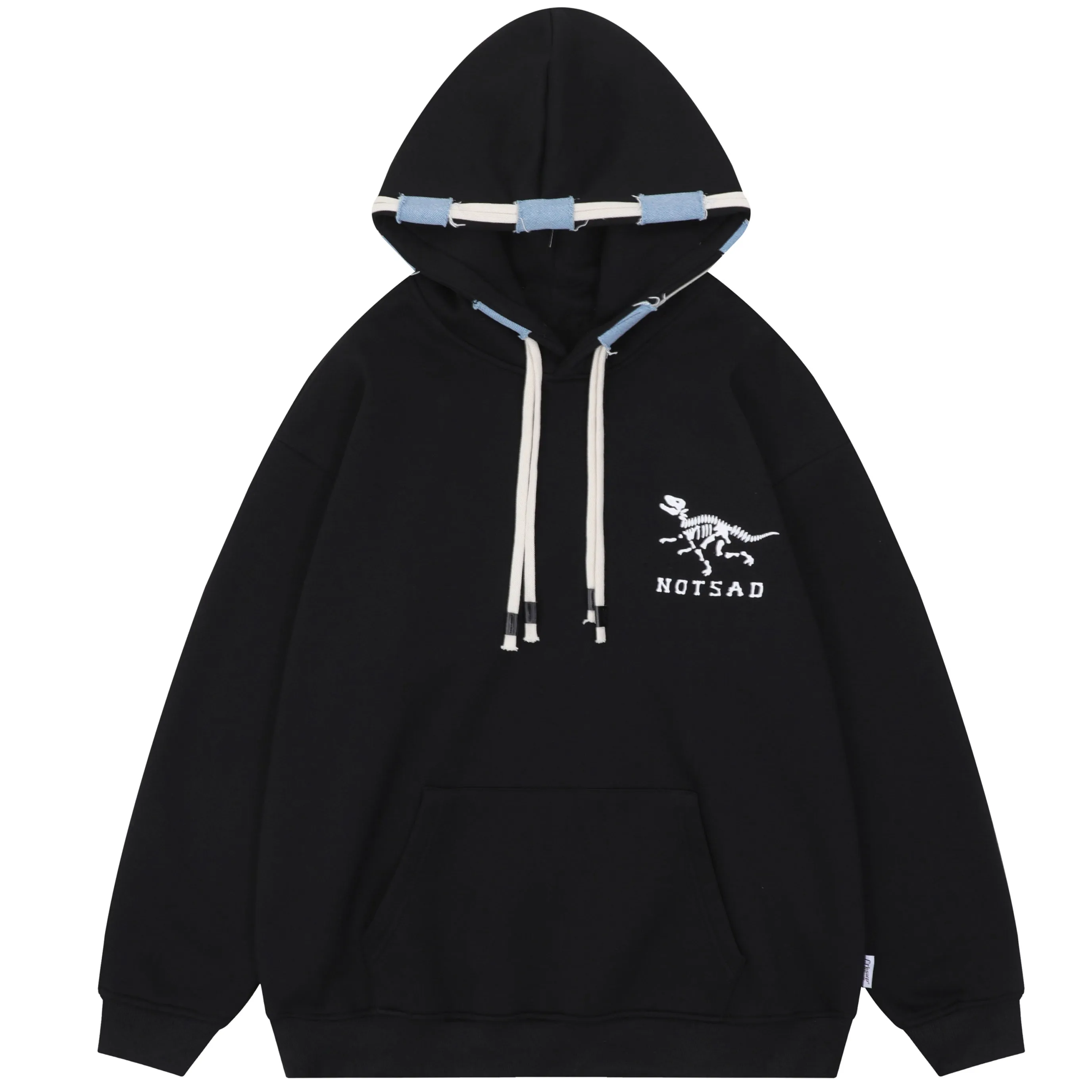 PopFlying Casual Fleece Hoodie Dinosaur Skeleton