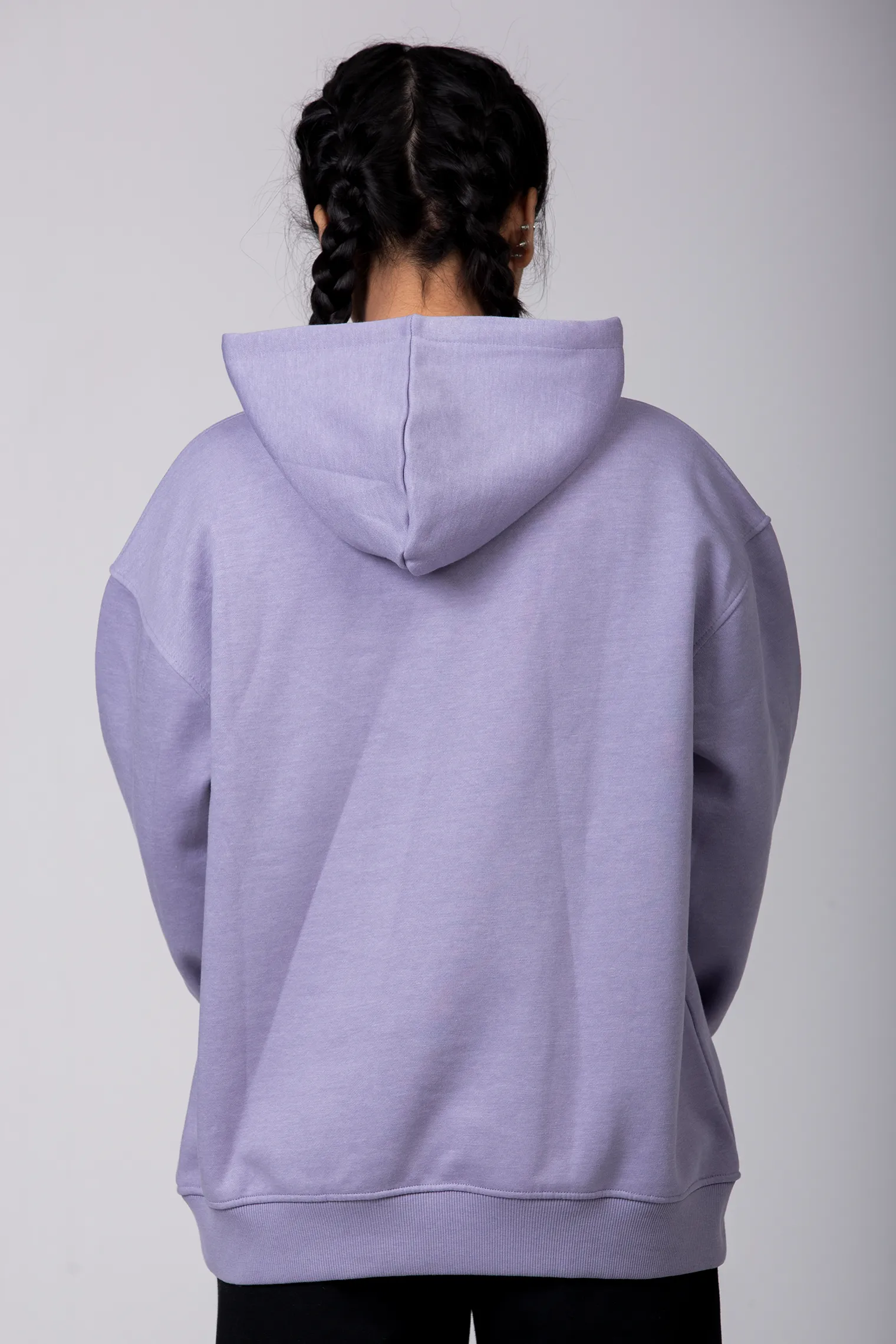 Premium Boxy Drop Shoulder Hoodie | Mint Lavender