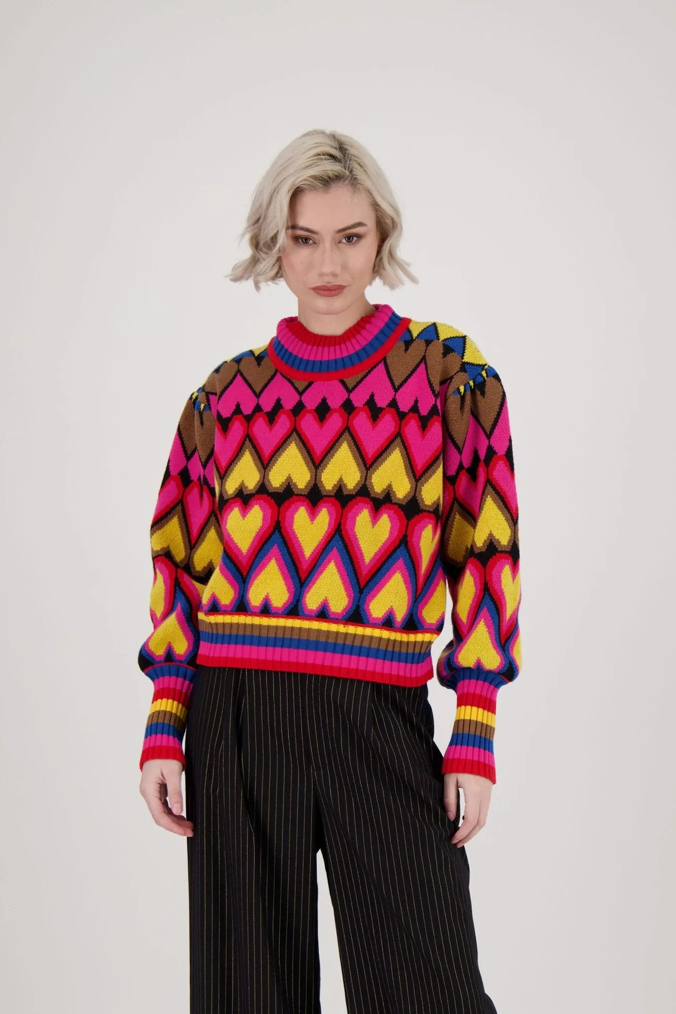 Queen Of Hearts Pullover Sweater