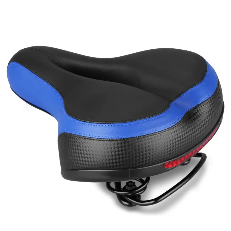 Reflective Spring Saddle Mountain Bike Seat Bicycle Seat Bicycle Seat(Black Blue)