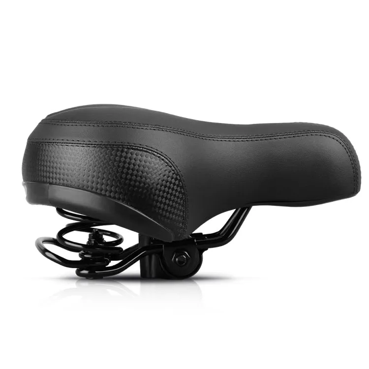 Reflective Spring Saddle Mountain Bike Seat Bicycle Seat Bicycle Seat(Black Red)