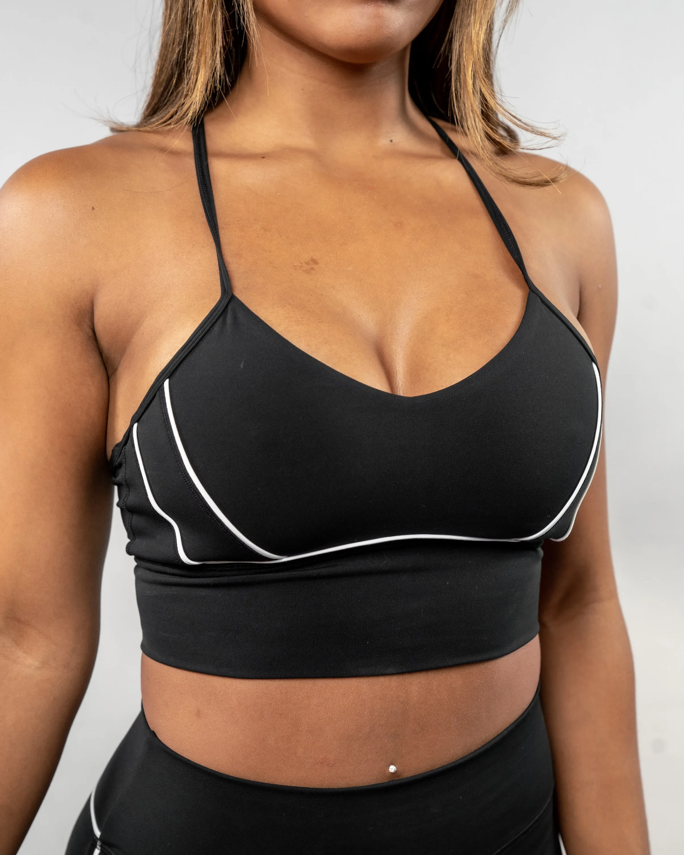 Retro Deity Sports Bra - Black