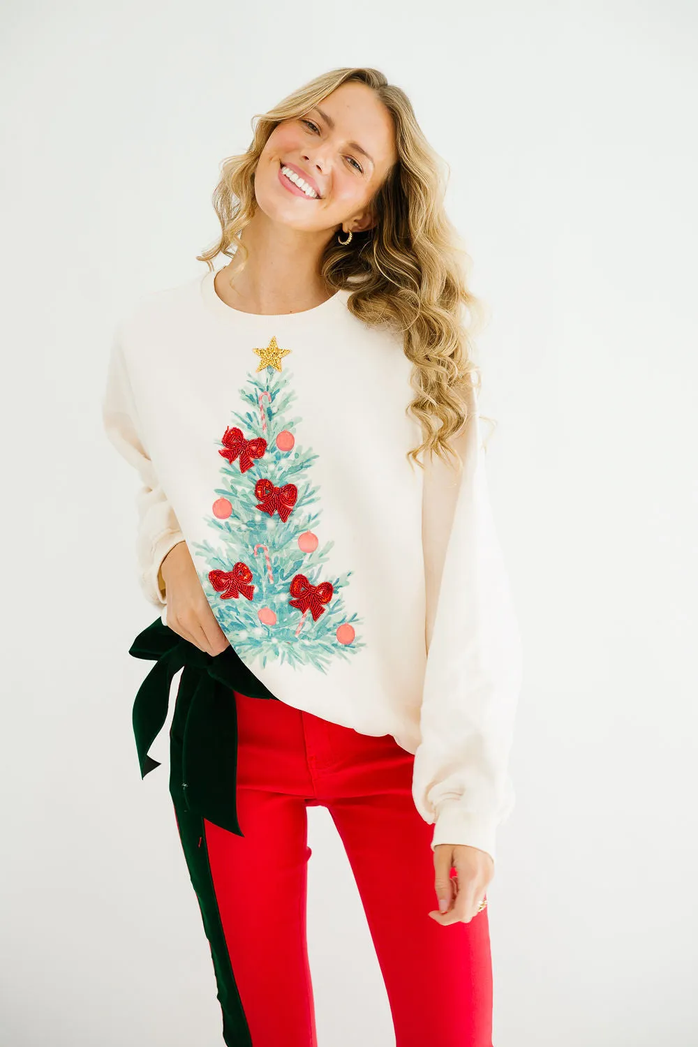 ROCKIN' AROUND CREAM PULLOVER