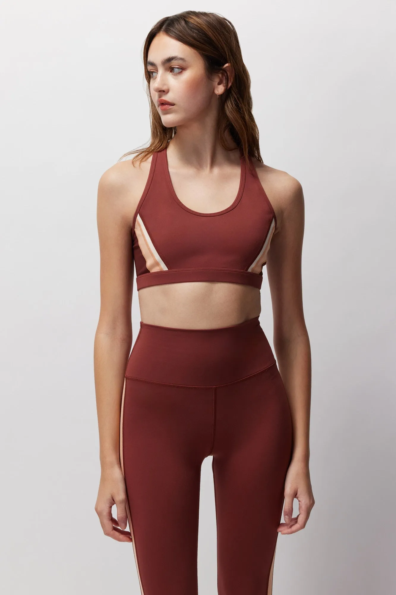 Spiritual Gangster Velo Dream Tech Bra - Washed Burgundy