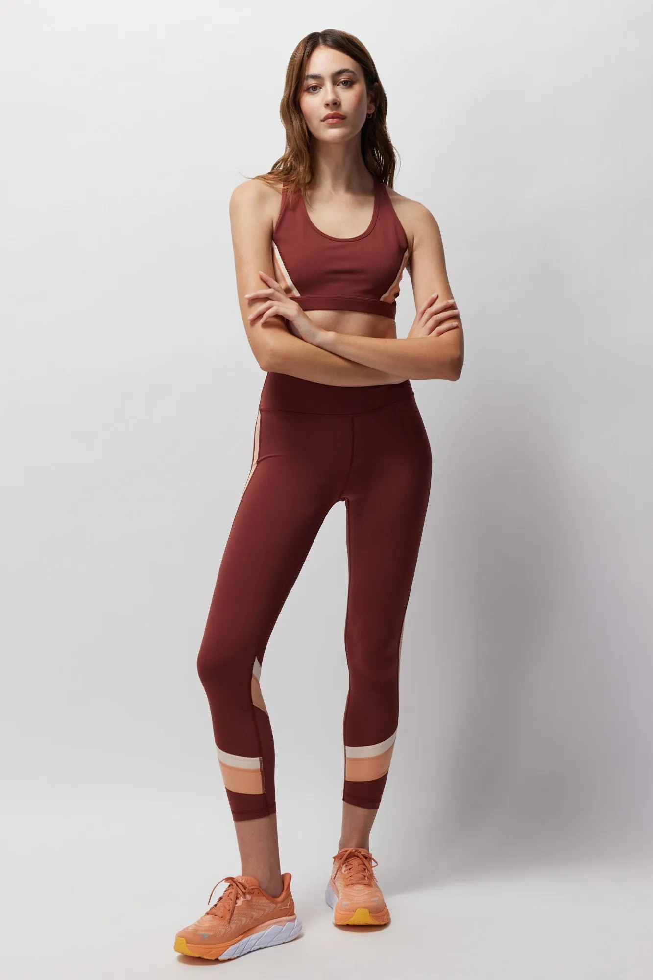 Spiritual Gangster Velo Dream Tech Bra - Washed Burgundy