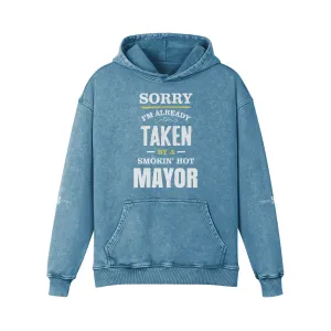 Super Heavyweight Faded Shadow Blue Hoodie