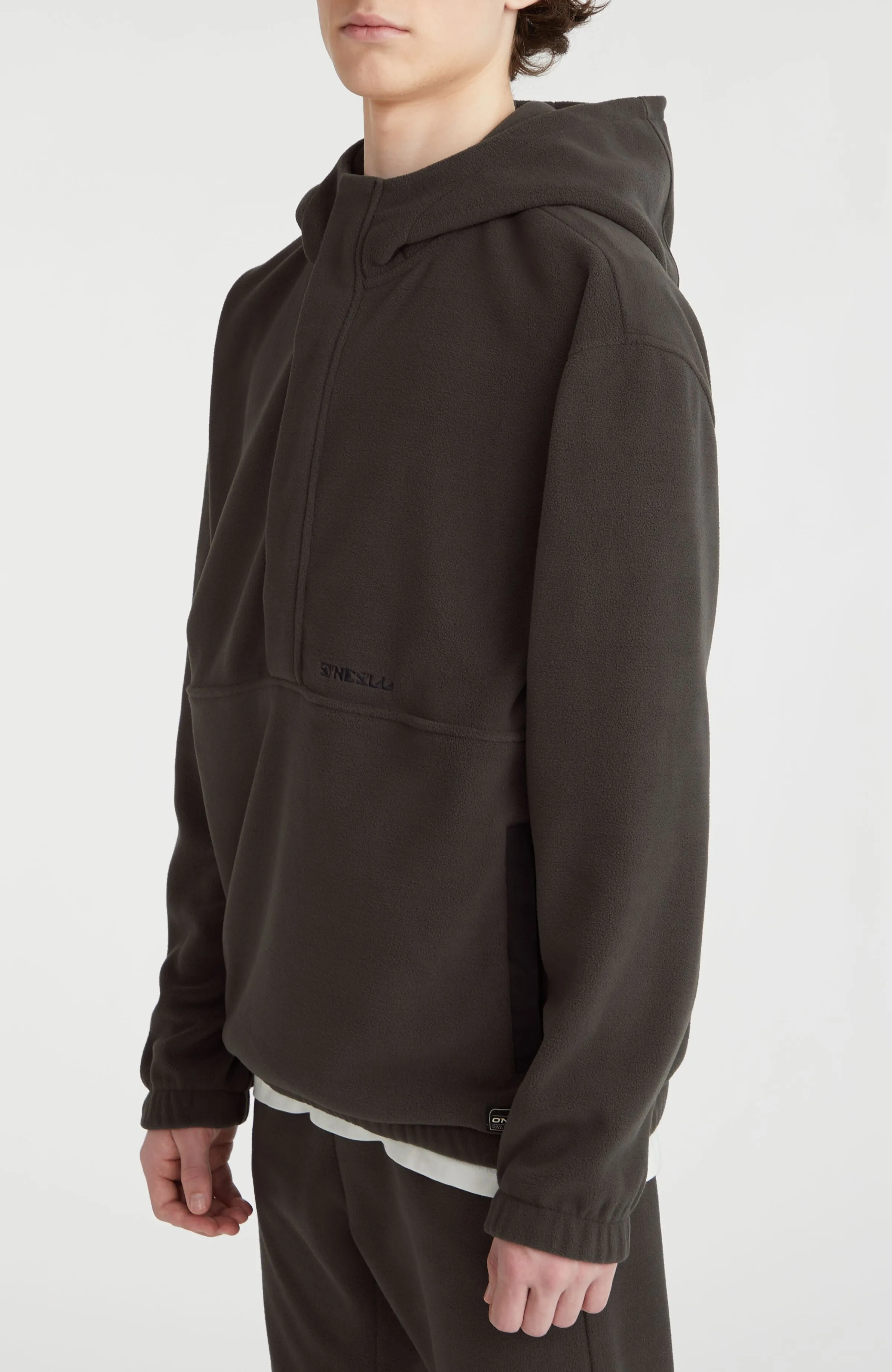 Superfleece Half Zip Hoodie | Black Out Colour Block