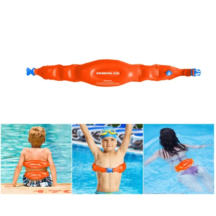 Swimming Auxiliary Belt Inflatable High Buoyancy Floaties for Swim Learning Beginners, Size: M