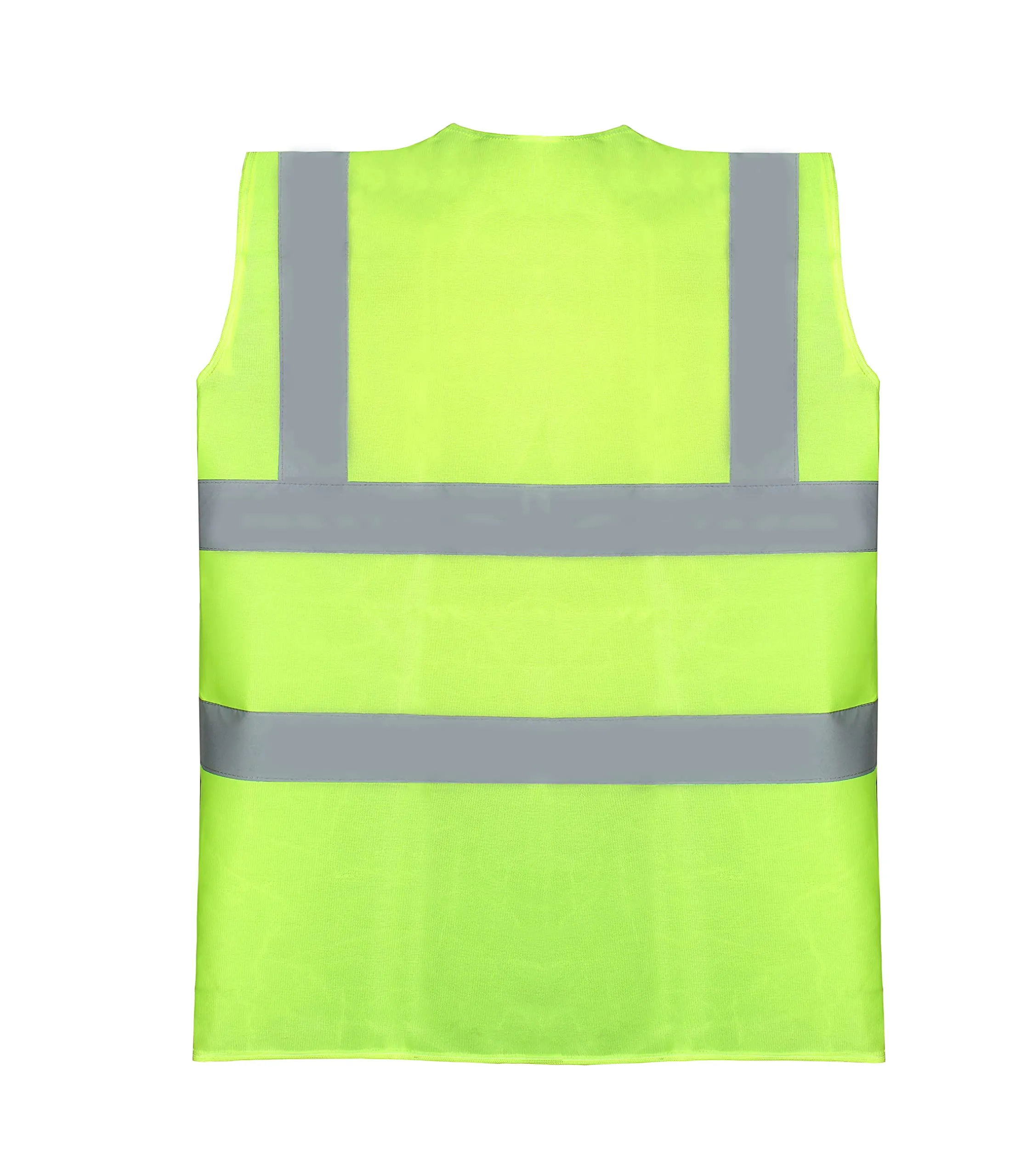 THE CLOWNFISH Unisex-Adult Pack Of 5 Hi-Vis Reflective Safety Vest Unisex Polyester Casual Style Workwear Jacket Safety Coat With Reflective Tape For Traffic Sports Construction Site (X-Large, Green)