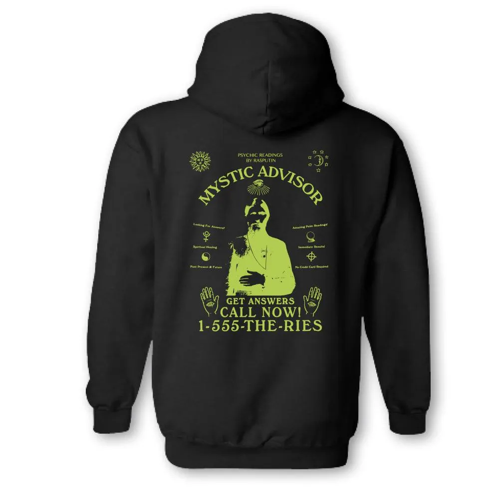 THEORIES MYSTIC ADVISOR PULLOVER BLACK/NEON GREEN