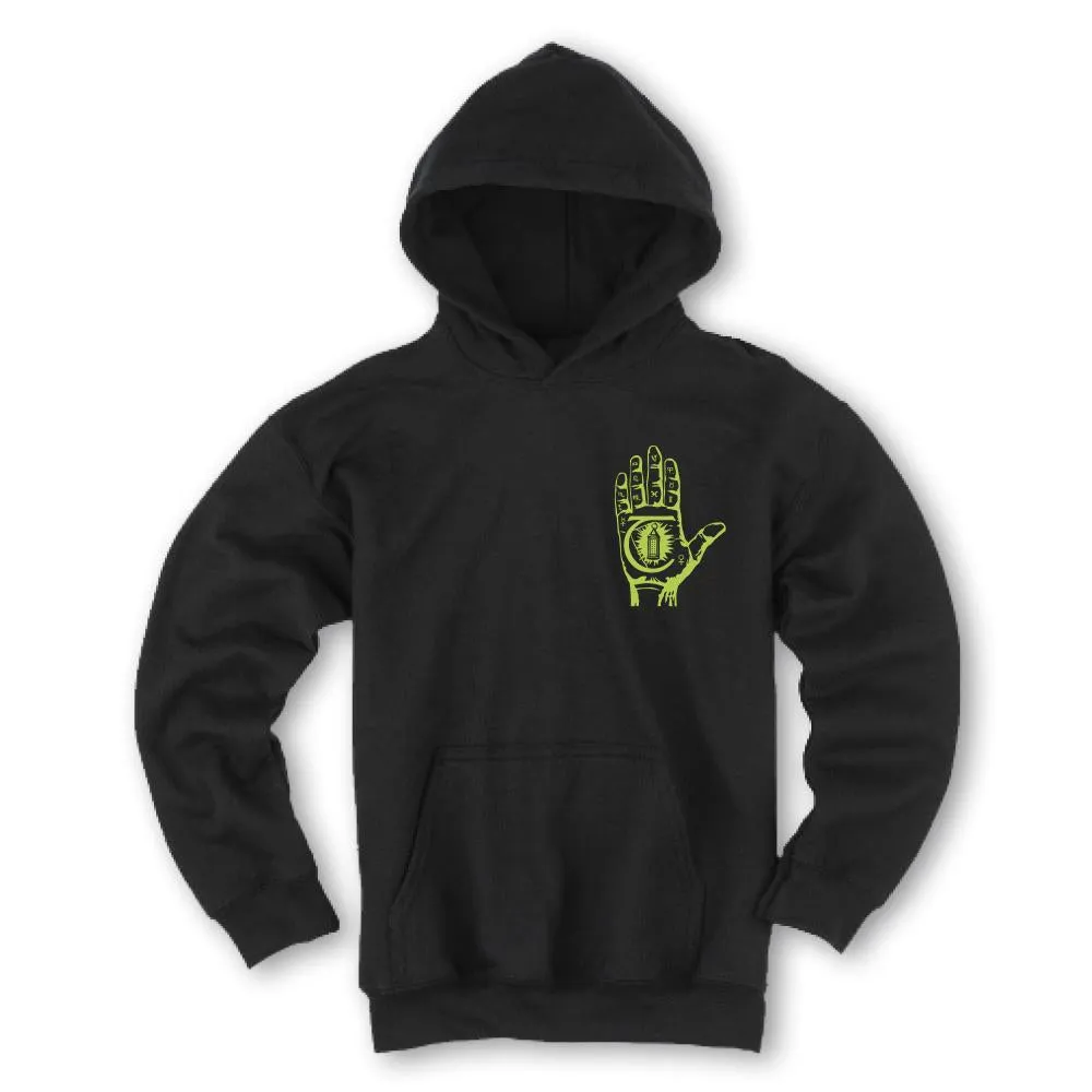 THEORIES MYSTIC ADVISOR PULLOVER BLACK/NEON GREEN