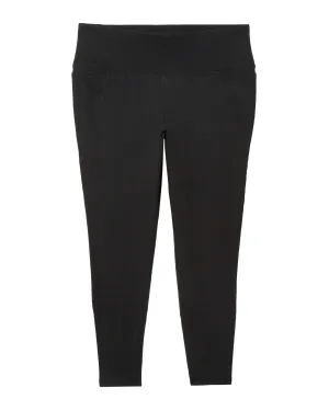 Tompkins 7/8 Tights with Lace Up Detail | Black