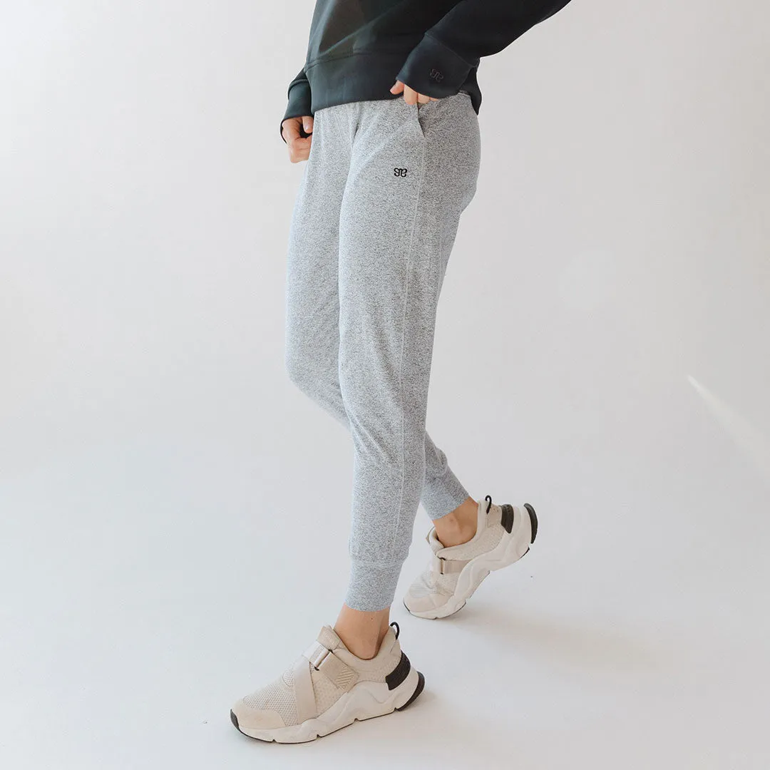 Travel Joggers, Heather Grey