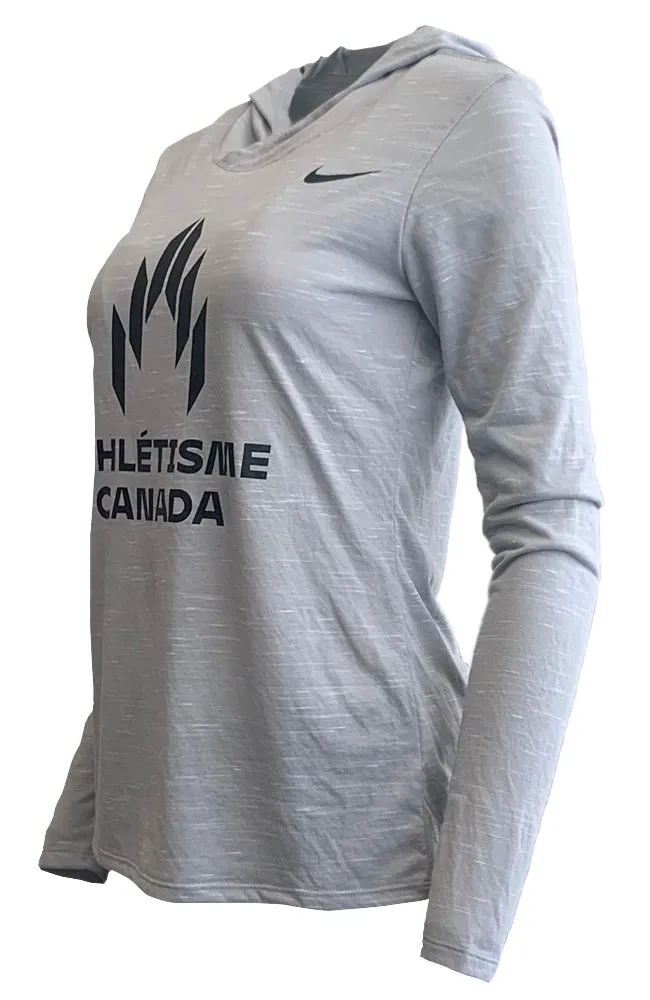 Women’s Nike Athlétisme Canada Legend Veneer Hooded Long Sleeve