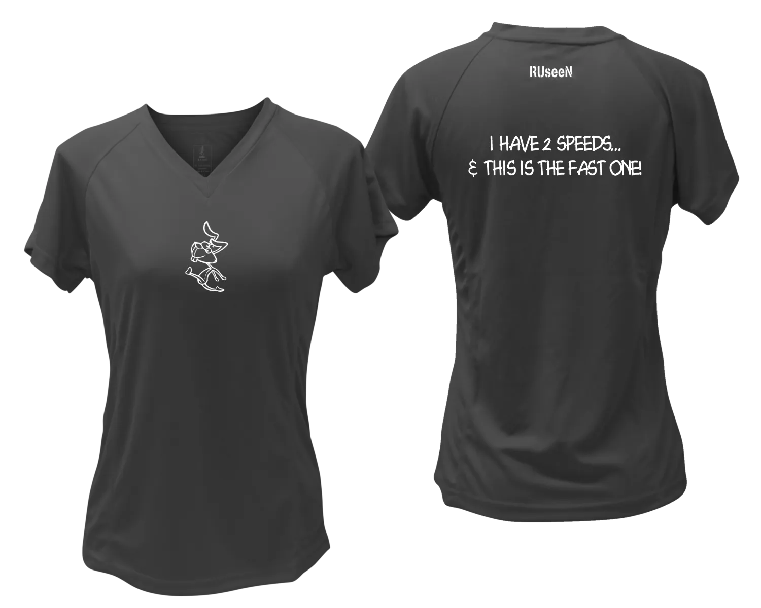 Women's Reflective Short Sleeve Shirt - 2 Speeds Rabbit