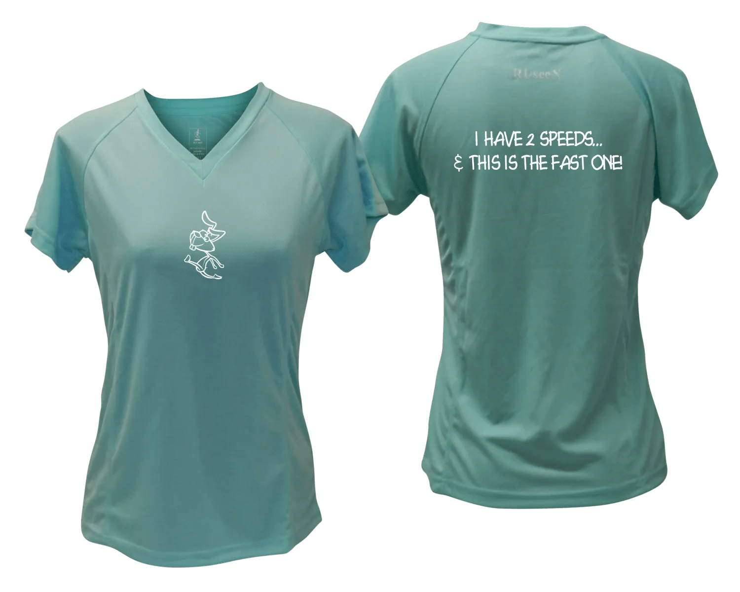 Women's Reflective Short Sleeve Shirt - 2 Speeds Rabbit