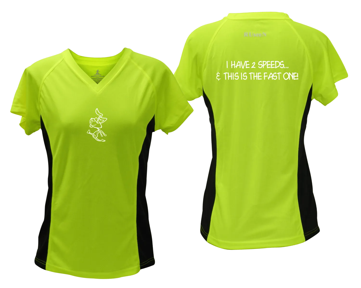 Women's Reflective Short Sleeve Shirt - 2 Speeds Rabbit