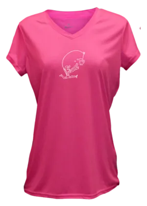 Women's Reflective Short Sleeve Shirt - Drinker with a Running Problem