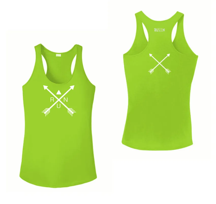 Women's Reflective Tank Top - Crossed Arrows