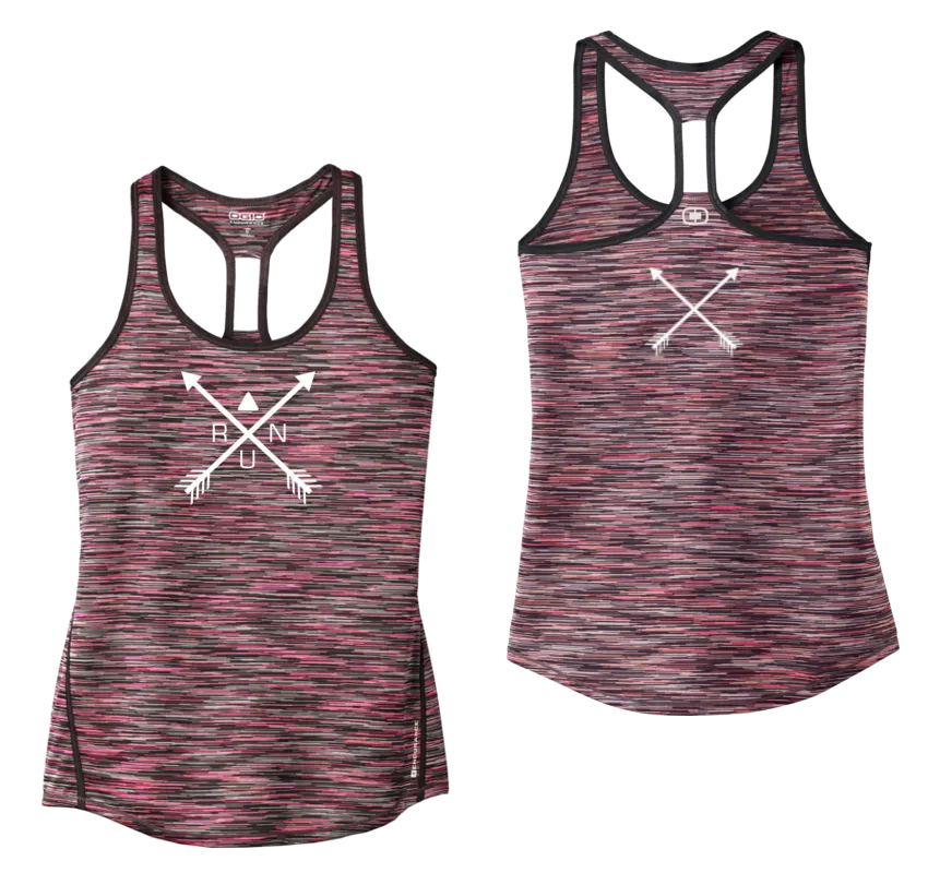 Women's Reflective Tank Top - Crossed Arrows