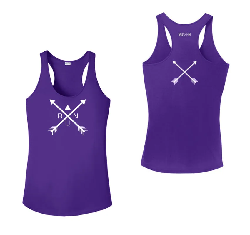 Women's Reflective Tank Top - Crossed Arrows