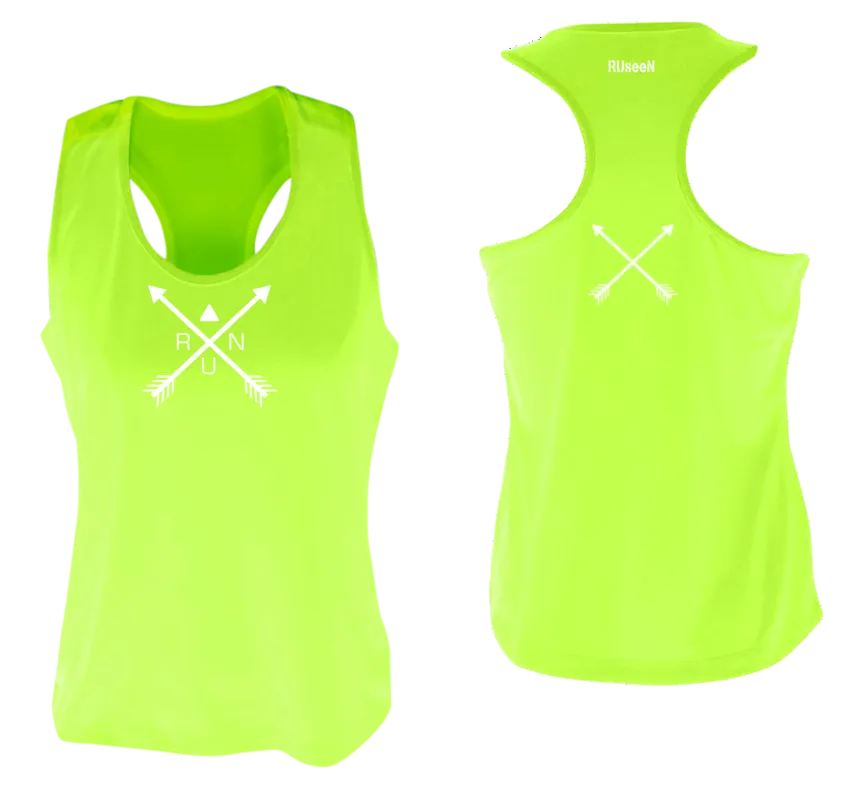 Women's Reflective Tank Top - Crossed Arrows