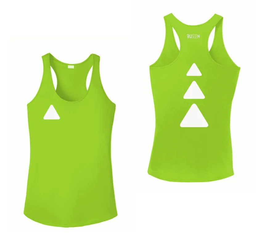 Women's Reflective Tank Top - Triangles