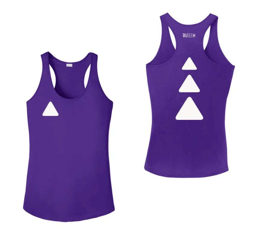 Women's Reflective Tank Top - Triangles