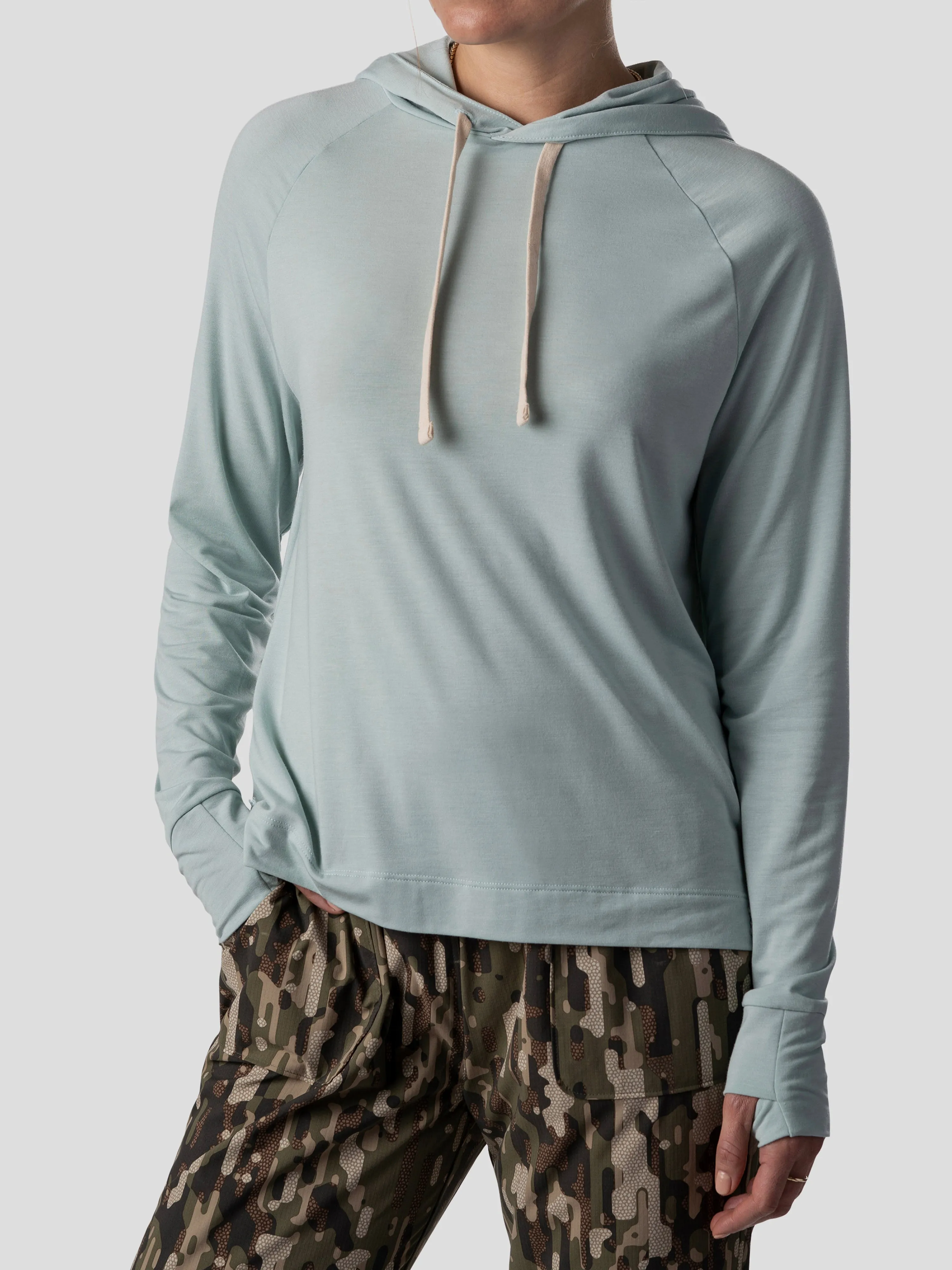 W's Lightweight Bamboo Hoodie - Whitewater