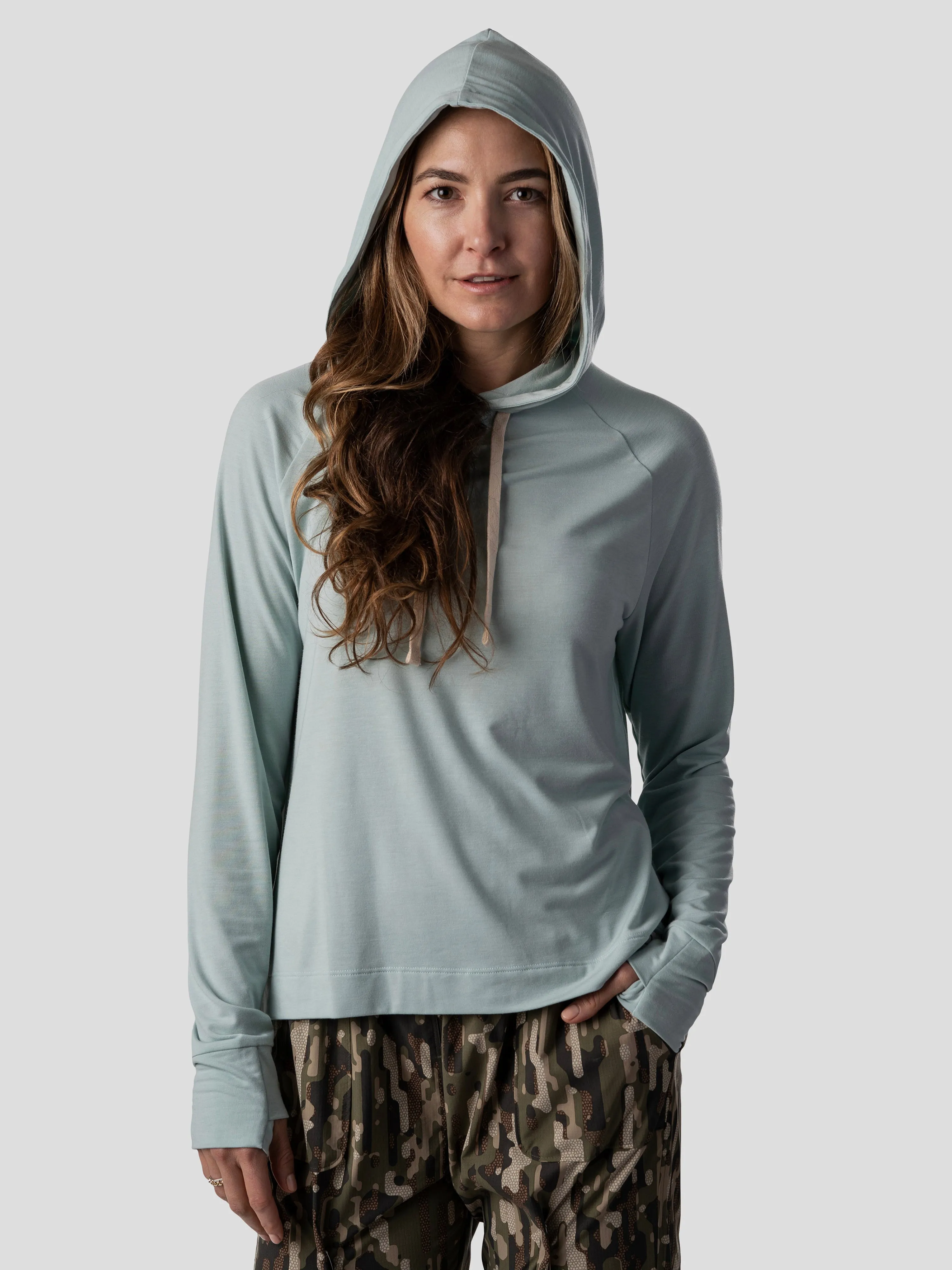 W's Lightweight Bamboo Hoodie - Whitewater