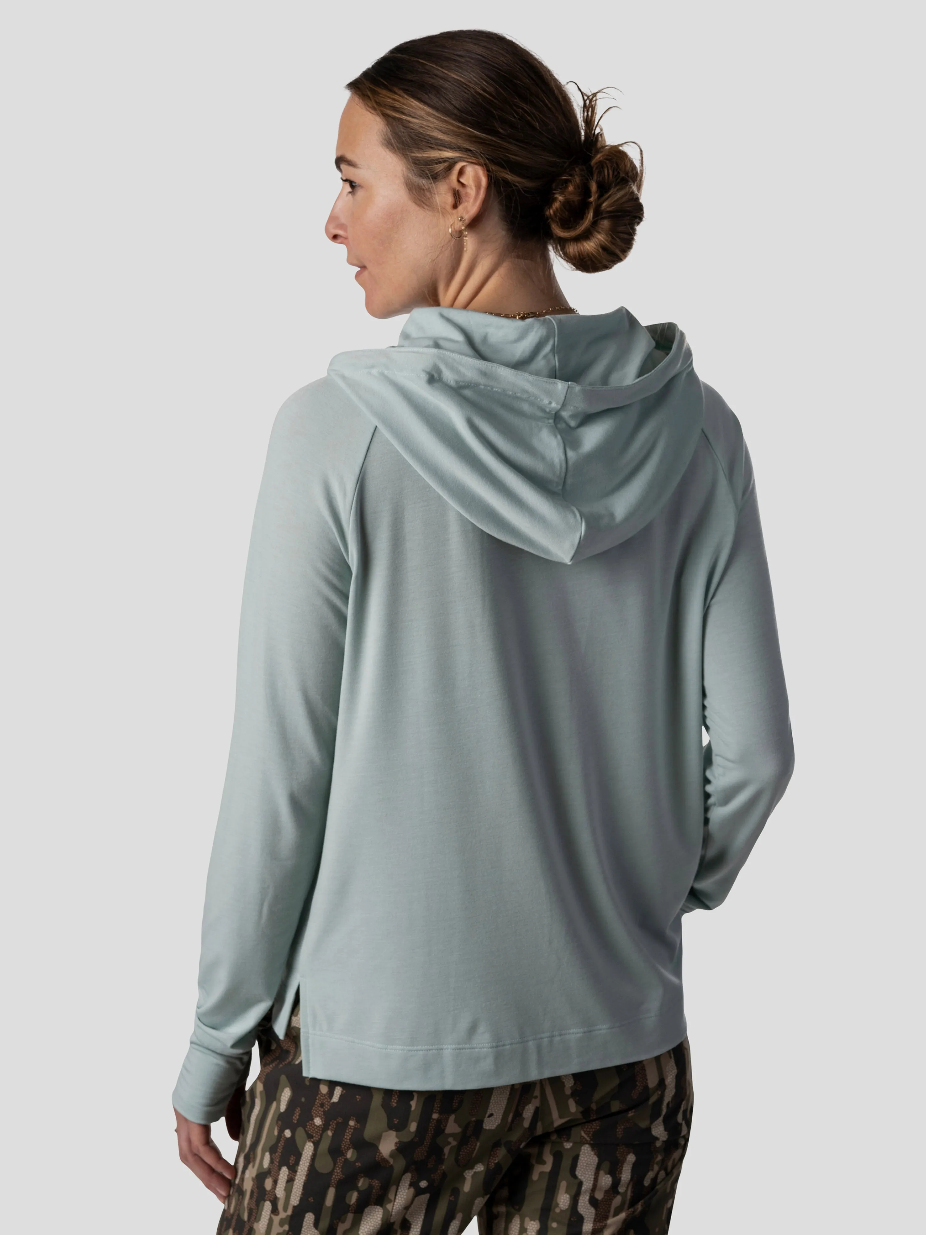 W's Lightweight Bamboo Hoodie - Whitewater